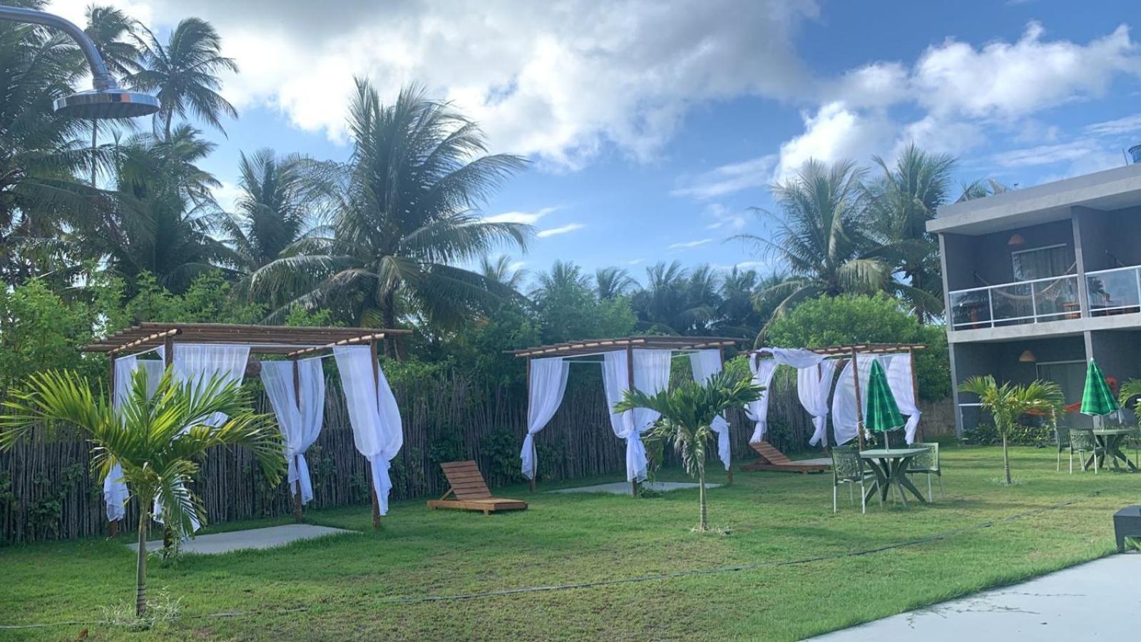 Pousada Pe Na Areia São Miguel dos Milagres Exteriör bild